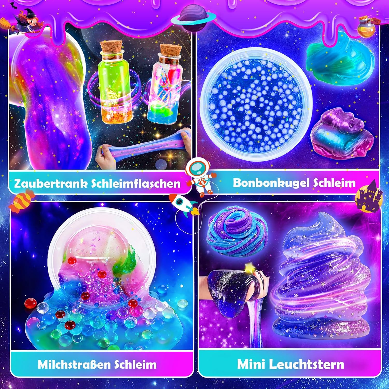 Thumbnail 2 de iKidiki Galaktischer Schleim Set 77 Teile