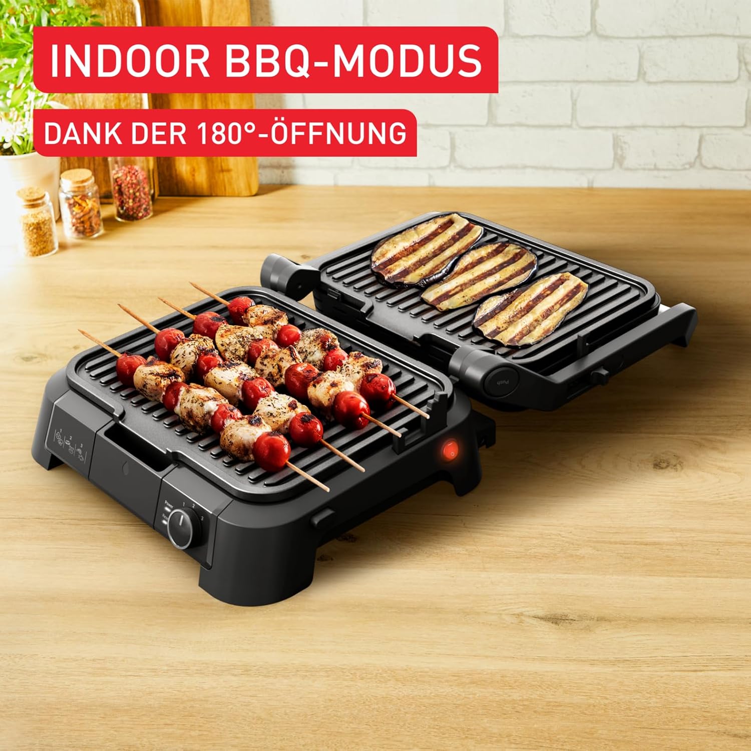 Thumbnail 5 de Tefal SuperGrill 3in1 Kontaktgrill (Tischgrill & BBQ) mit 3 Ofenpositionen und 2000 W für bis zu 6 Portionen
