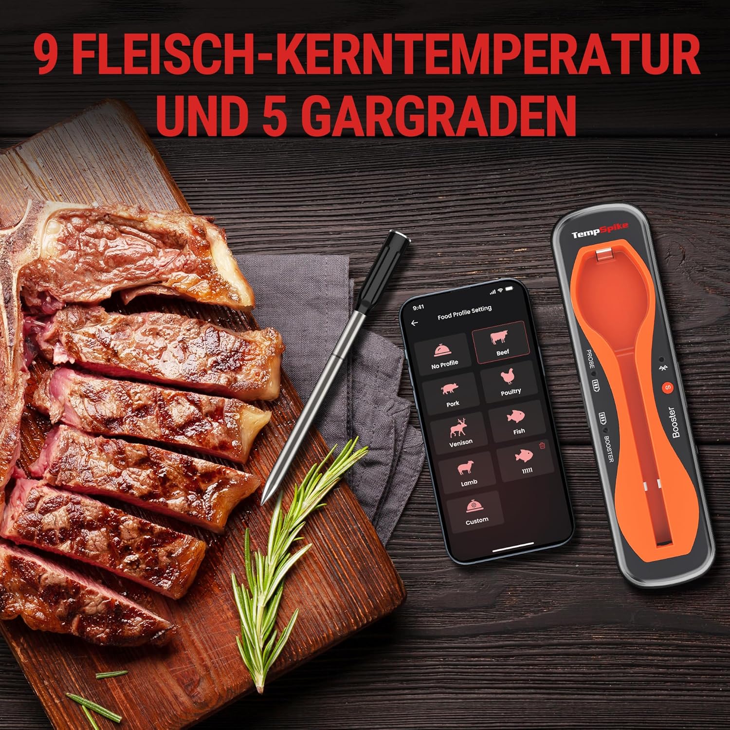Thumbnail 6 de ThermoPro TempSpike Fleischthermometer Bluetooth