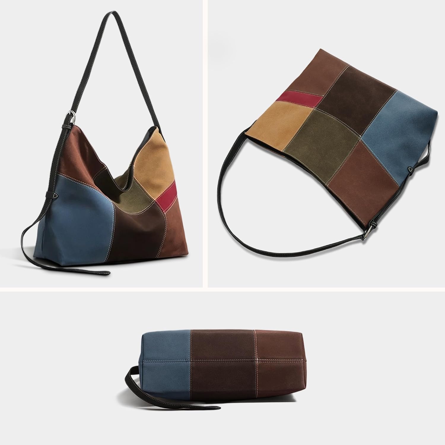 Thumbnail 6 de Mabecol Sac bandoulière femme grand format en PU effet cuir