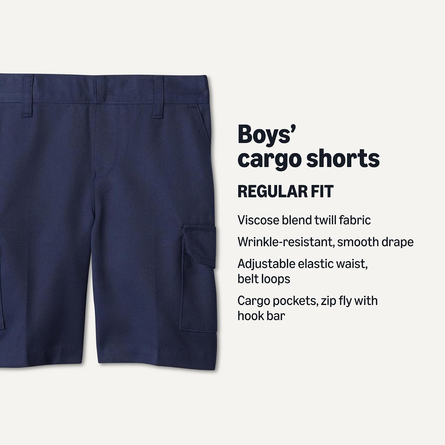 Detalle 2 de Amazon Essentials Boys' Cargo School Uniform Shorts (Pack of 2)
