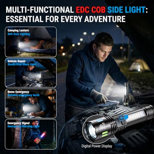 Detalle de Jayxinli 2 Pack LED Torches – High Power, 1000,000 Lumens Rechargeable