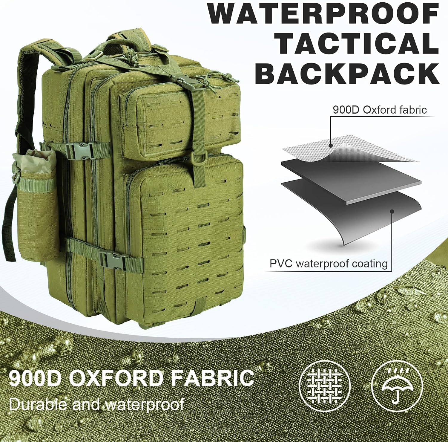 Detalle 1 de SHANNA Trekkingrucksack 45L für Outdoor