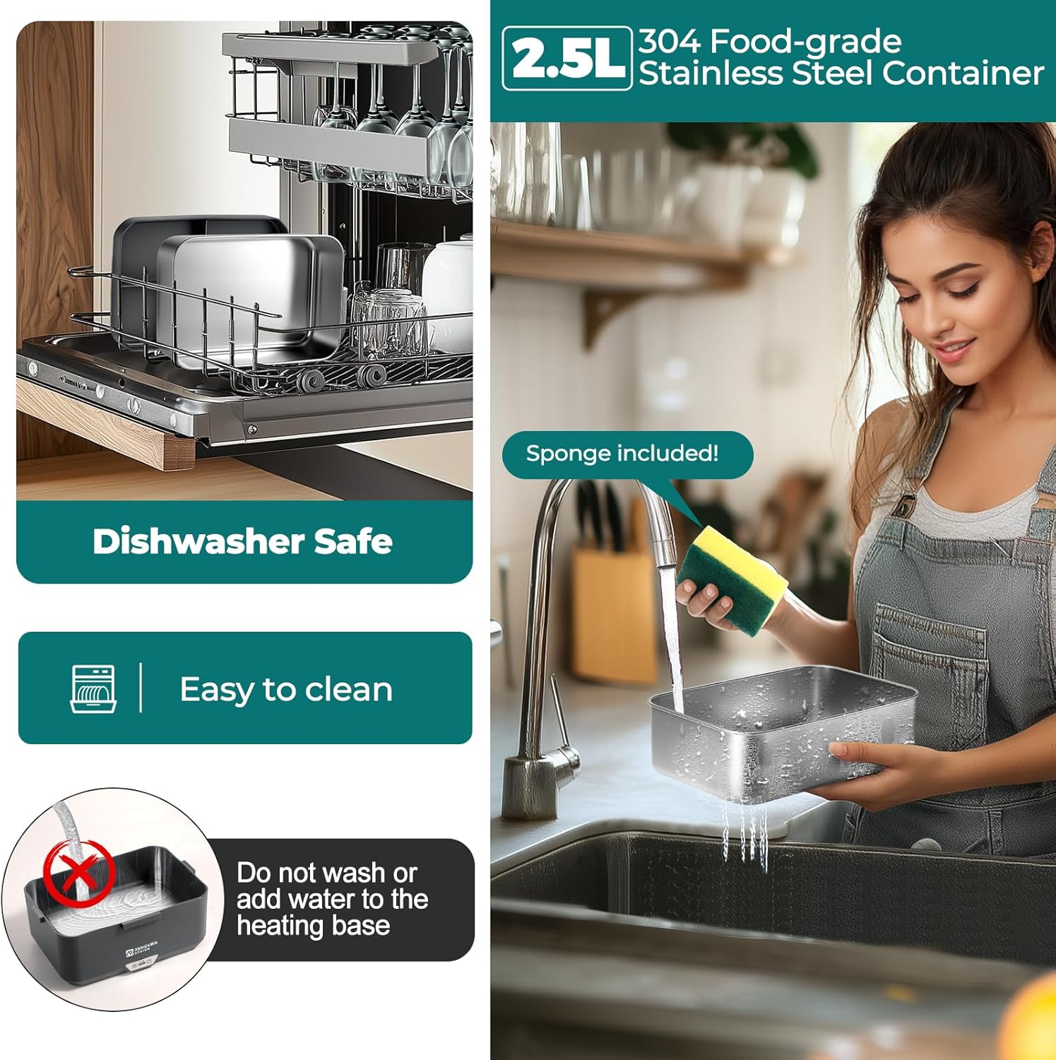 Thumbnail 6 de Annie & Mia Electric Lunch Box 3.5L