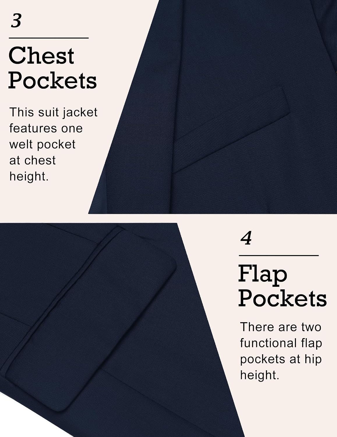 Thumbnail 4 de COOFANDY Men's Sport Coat Casual Blazer One Button Notch Lapel
