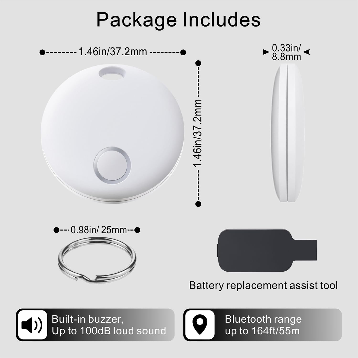 Detalle 2 de Bestray Tracker smart tag 50 m
