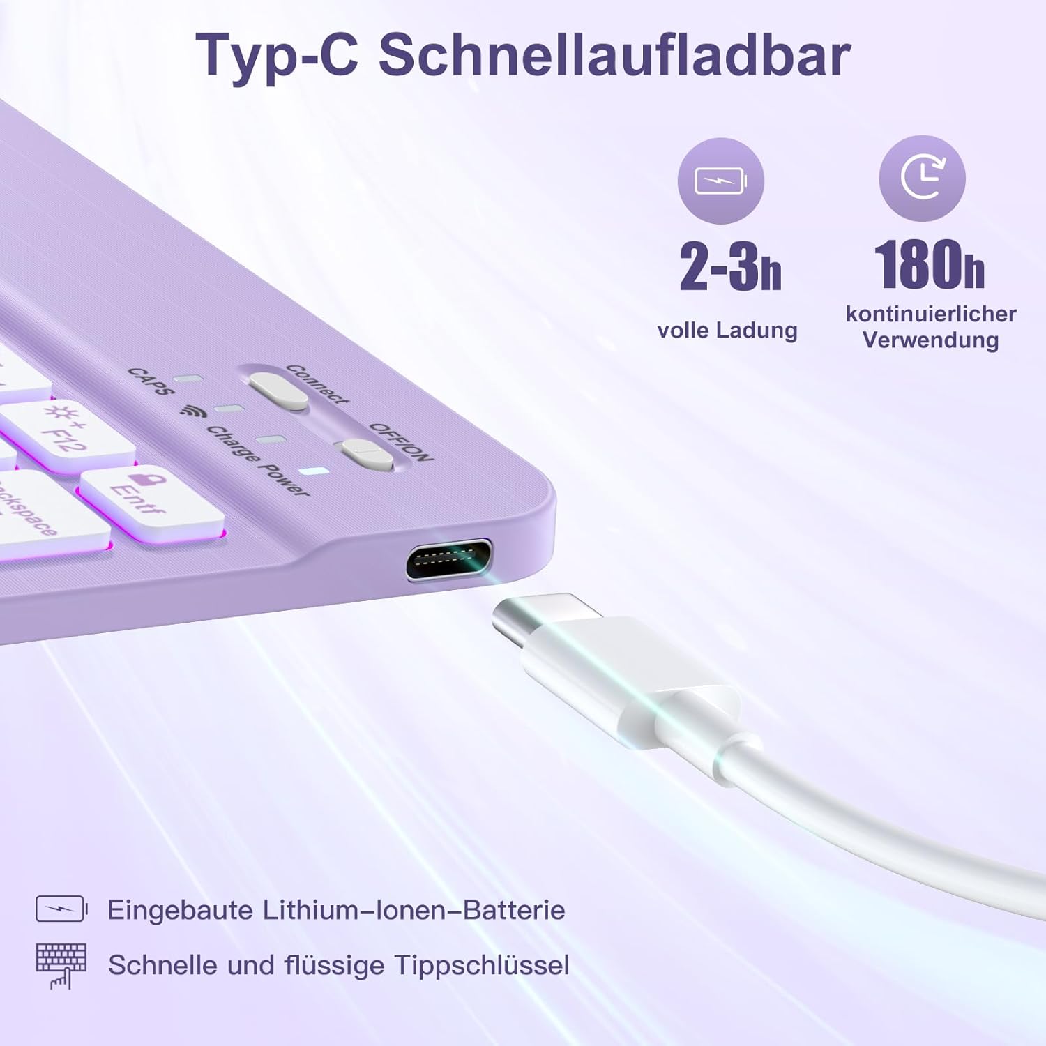 Detalle de Vobafe iPad Air Tastaturhülle 11 Zoll
