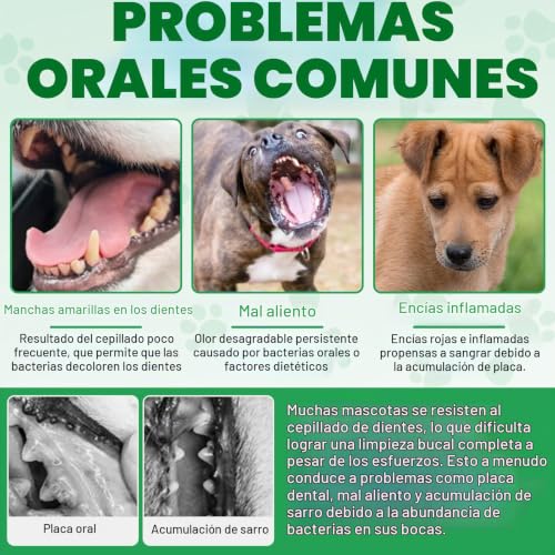 Detalle de CiAIplw Spray dental 6 en 1 para perros y gatos: cuidado bucal práctico sin cepillos