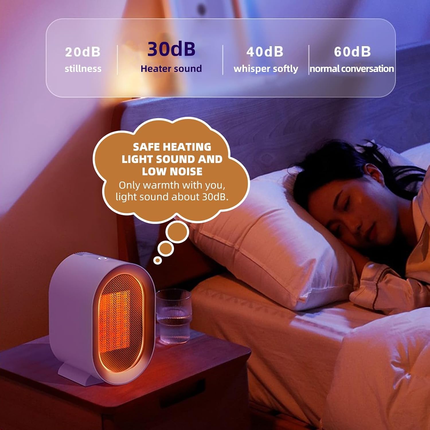 Thumbnail 5 de Portable Ceramic Heater 1200W fast heating fan heater