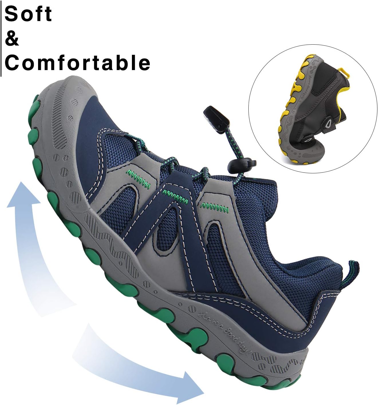 Thumbnail 2 de Mishansha Kids Hiking Boots for Toddler Boys & Girls — Water-Resistant, Anti-Collision, Non-Slip Outdoor Sneakers