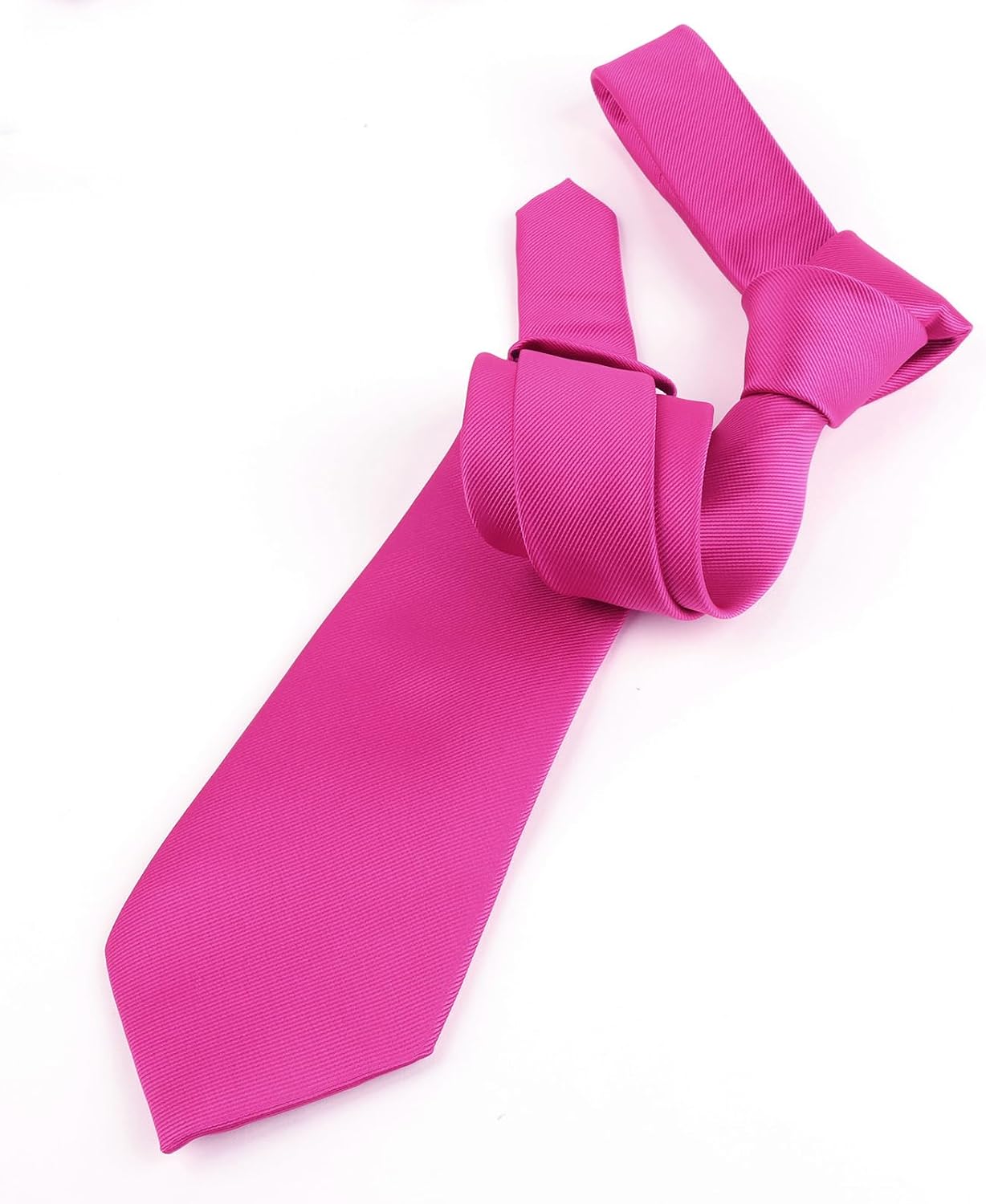 Detalle de Alizeal Solid Colour Ties and Pocket Square Set: Everyday Formalwear with a Quiet, Coordinated Finish