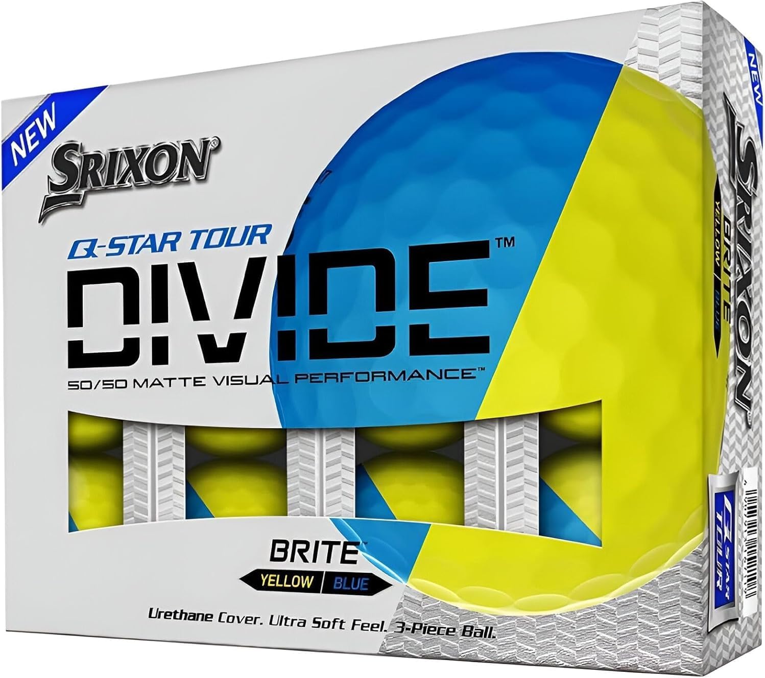 Detalle de Srixon Q-Star Tour Divide Prior Generation golf balls ⛳