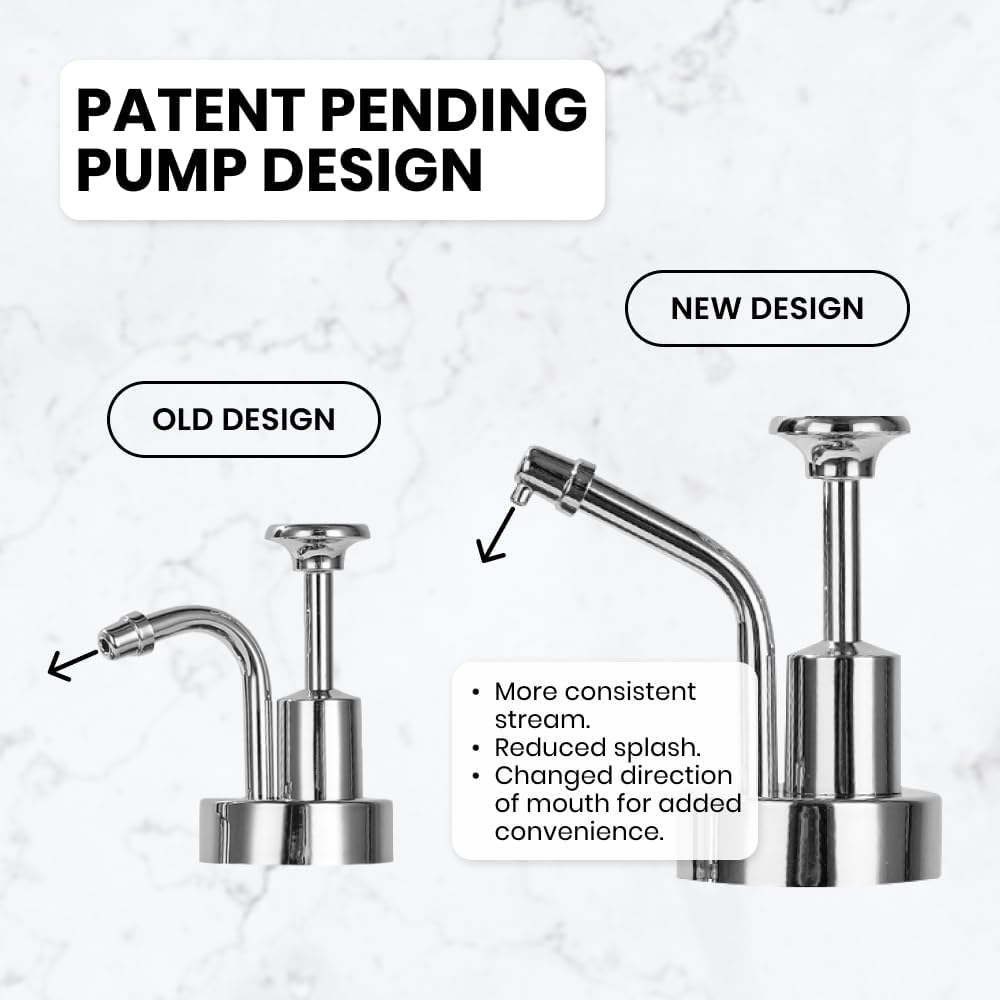 Thumbnail 4 de Molimoli Lot de 4 distributeurs de sirop café avec bouteilles en verre et pompes noir