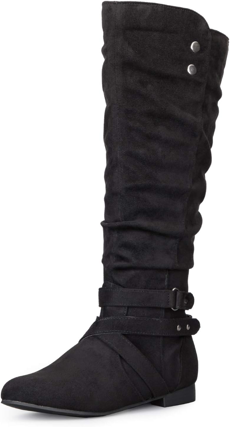 Detalle de mysoft Women's Knee-High Boots, Suede