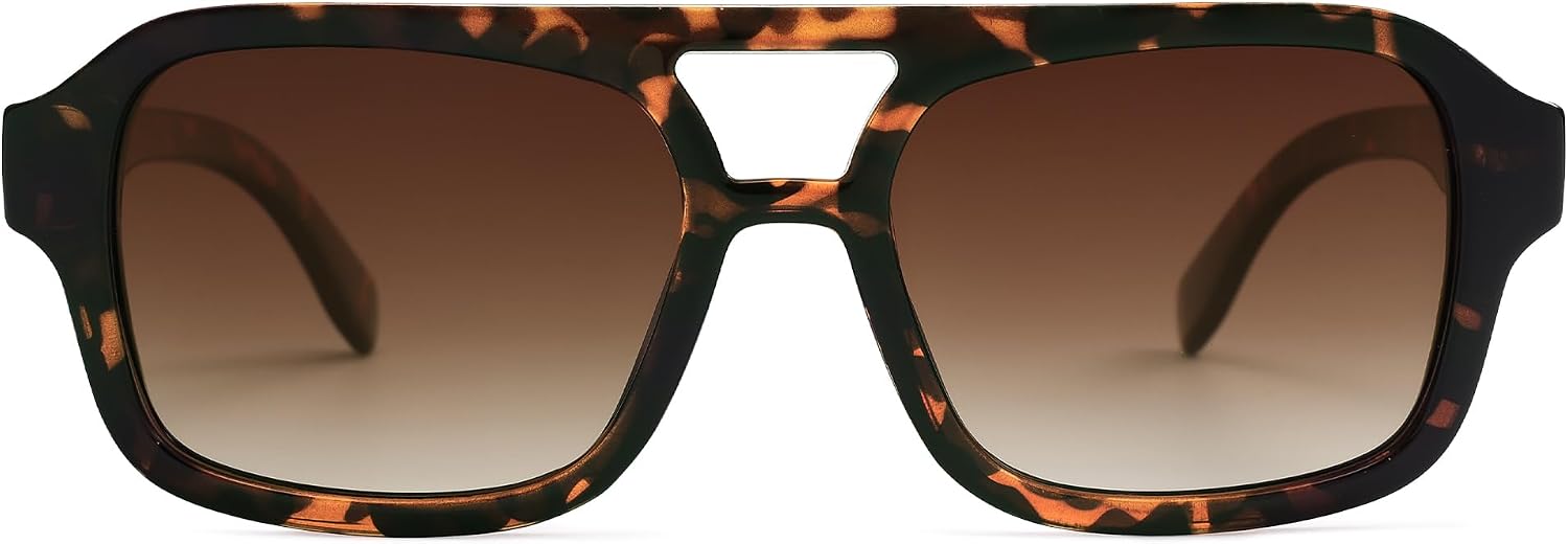 Thumbnail 6 de SOJOS SJ2342 Retro Rechteckige Sonnenbrille – Polarisierte Quadratische Brille mit UV400
