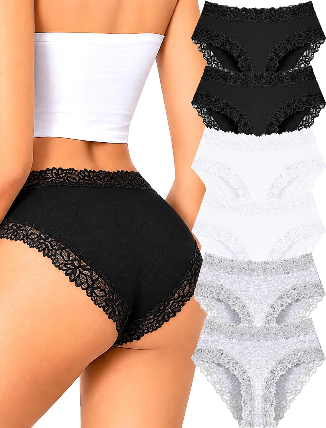Detalle de Women's Cotton Underwear 6-Pair Set