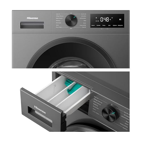 Thumbnail 17 de Hisense 9kg Washing Machine WF1I9042BBP – Black, 1400rpm, Steam Hygiene & 15 Programmes