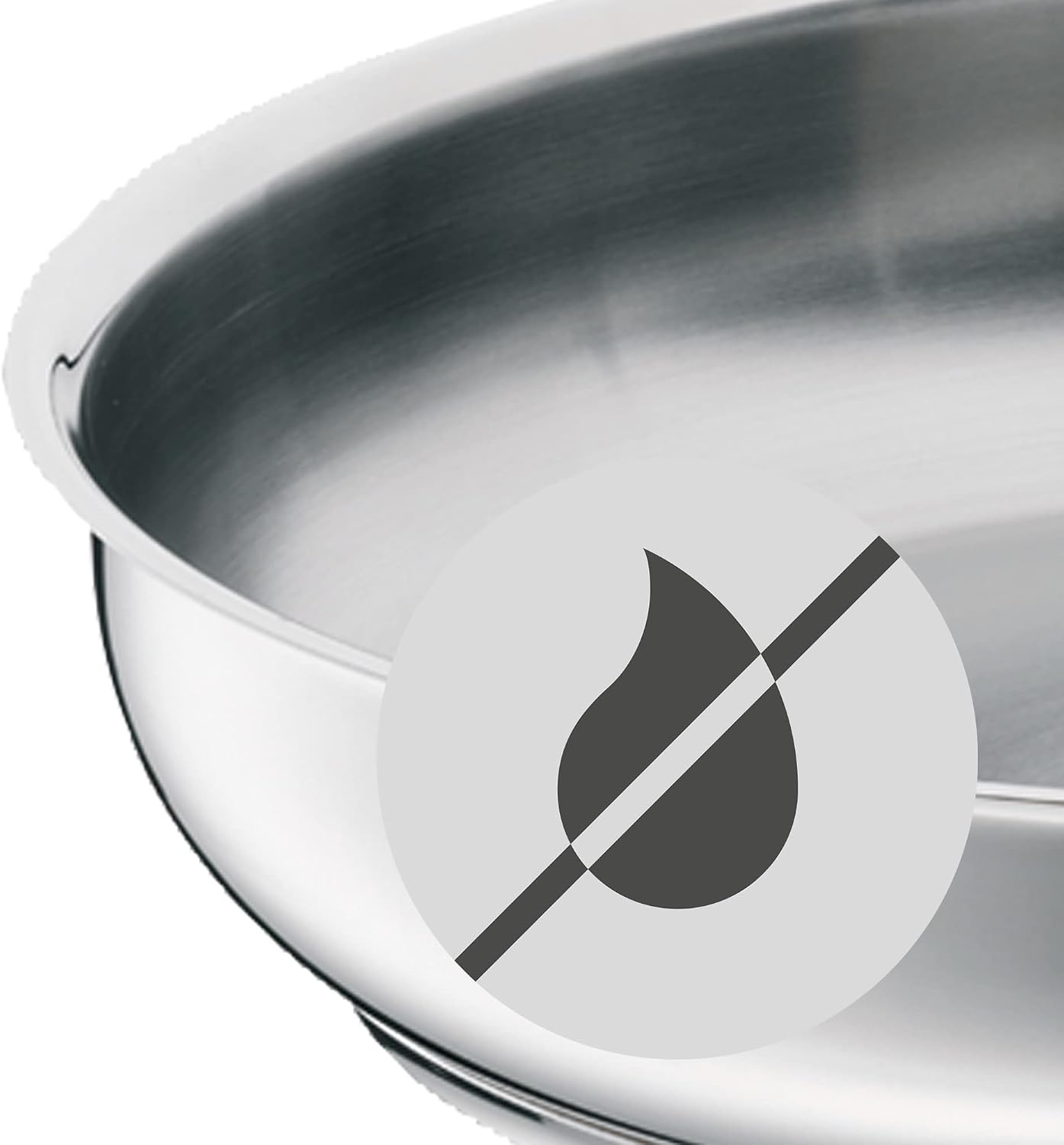 Detalle de WMF Profi 0790306991 koekenpan 20 cm van Cromargan roestvrij staal