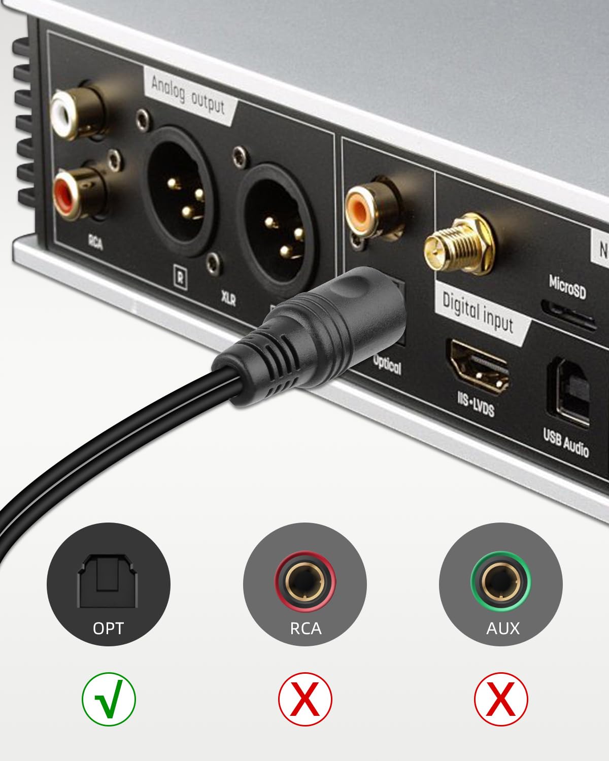 Thumbnail 4 de RIIEYOCA Toslink optical splitter 1.5m cable