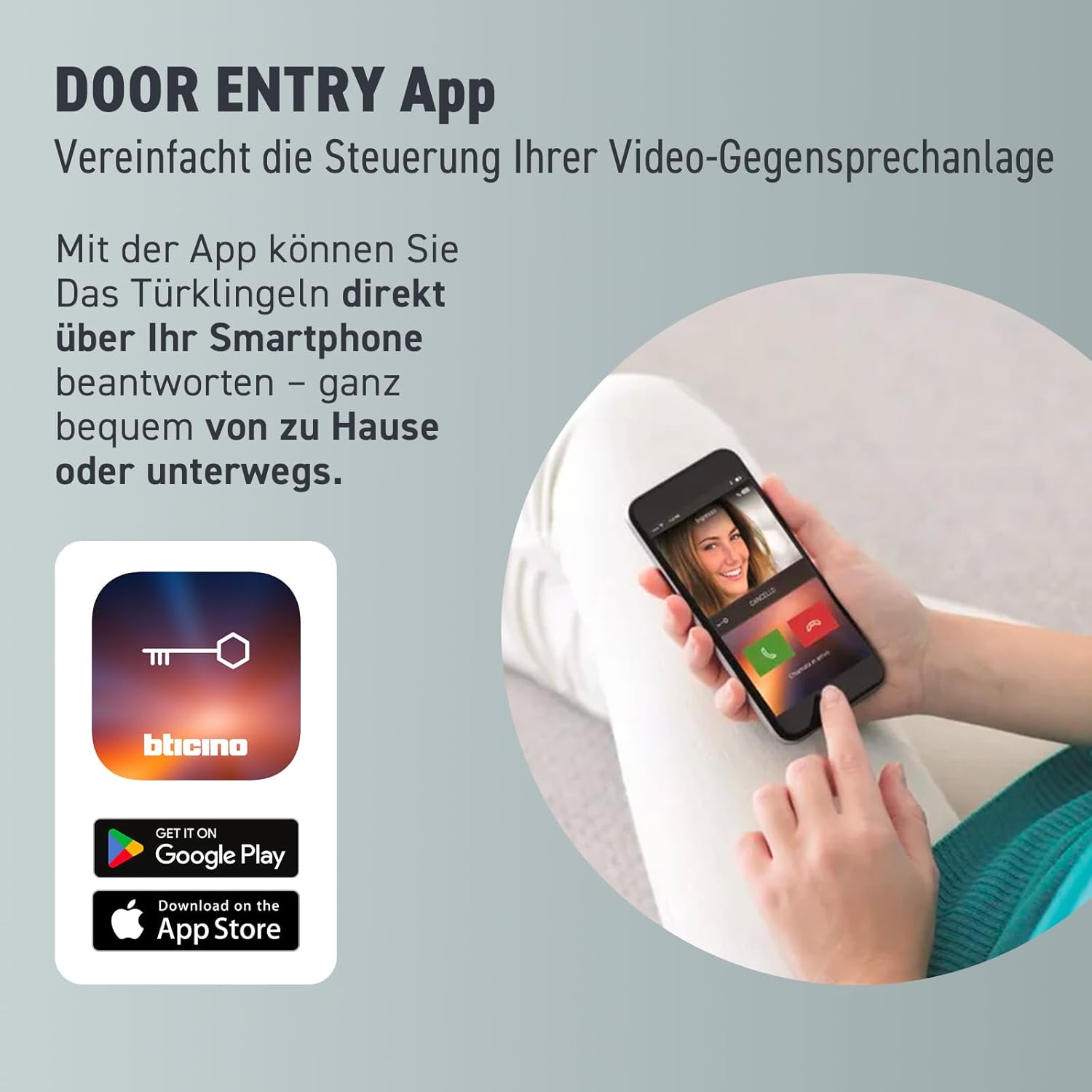 Detalle de BTICINO Classe300 X13E Video-Innenstelle mit 7''-Touchscreen, Weiß – Erweiterung für Flex One Set
