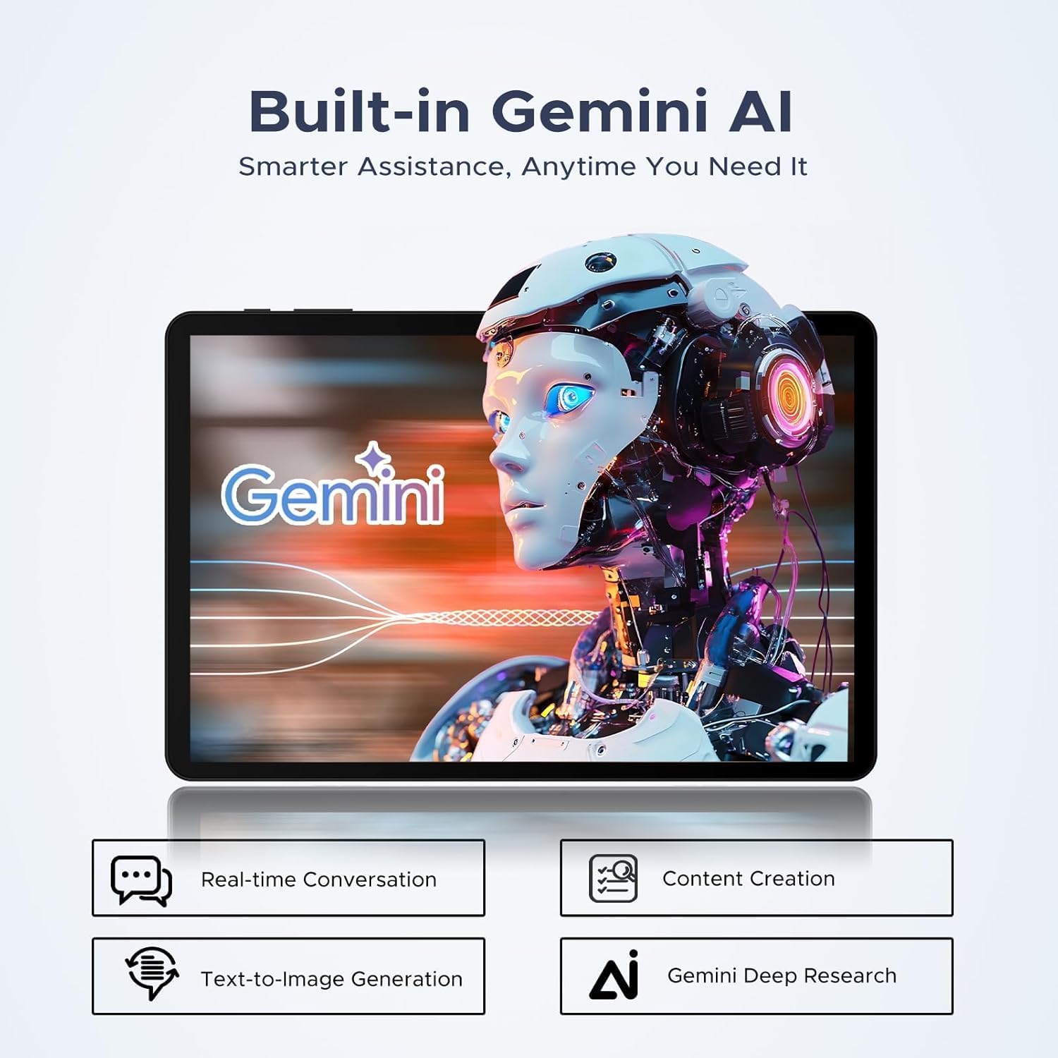 Thumbnail 3 de P10 PRO 10-inch Android 16 tablet (T7250, 120Hz, 48GB RAM + 128GB, 8800mAh) with Widevine L1, Gemini AI – Black