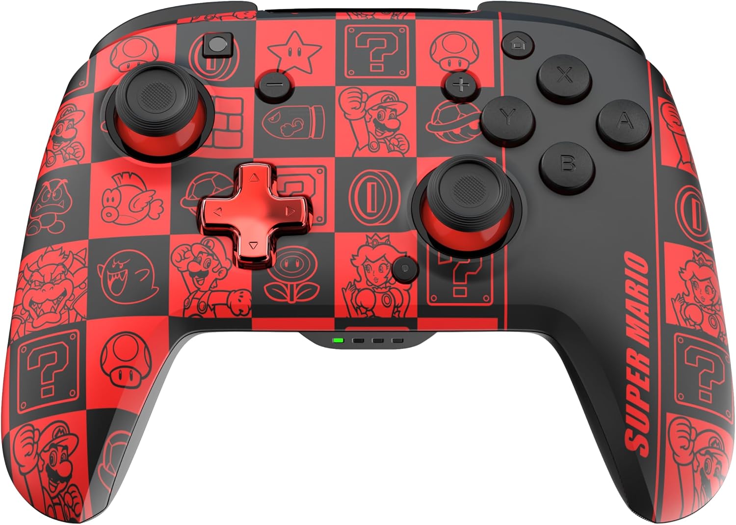 Detalle de PDP Mando Afterglow Deluxe Wireless Nintendo Switch - Gris Prismatic