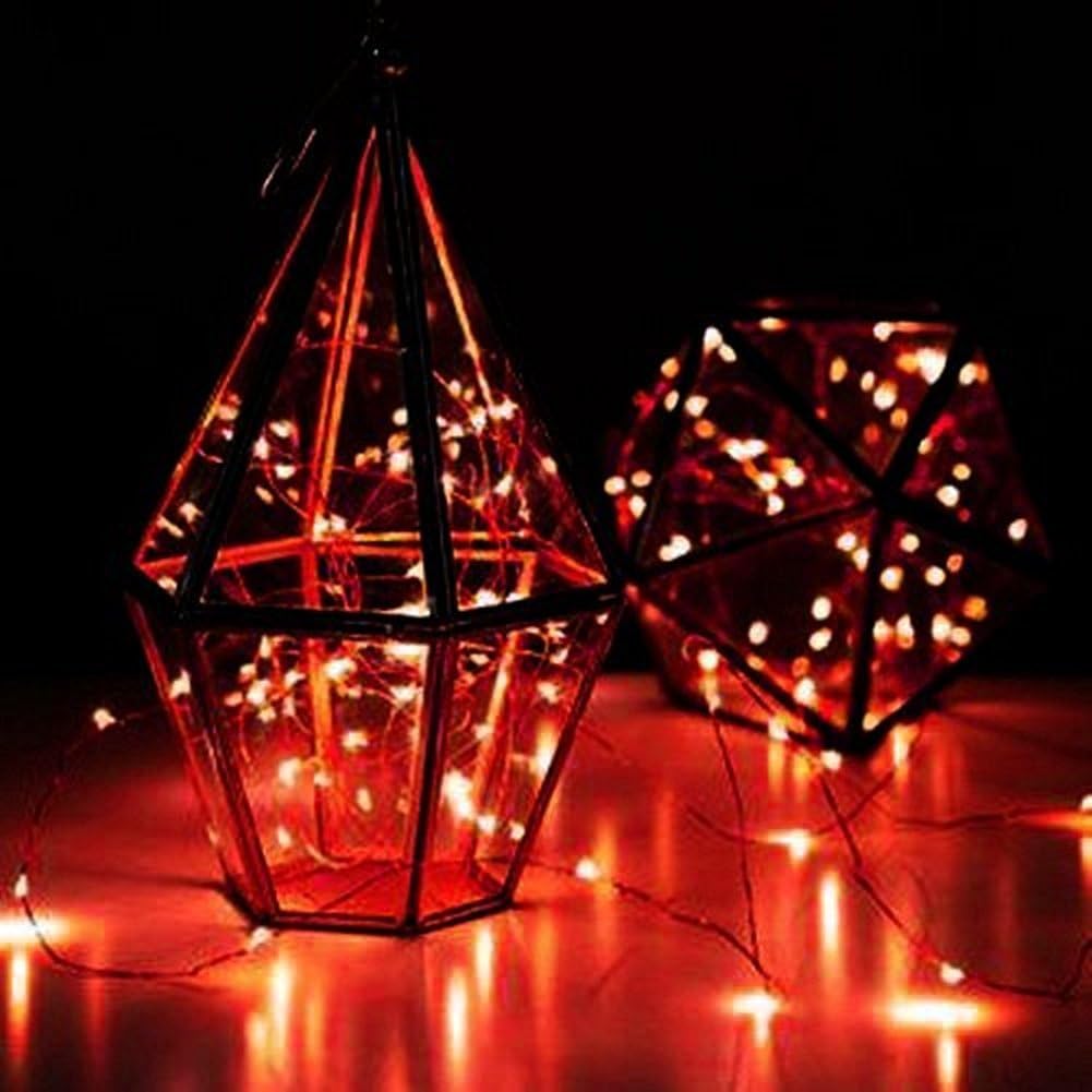 Detalle 2 de ANJAYLIA VC-D-0008 Red LED String Lights, 10 ft, 30 LEDs