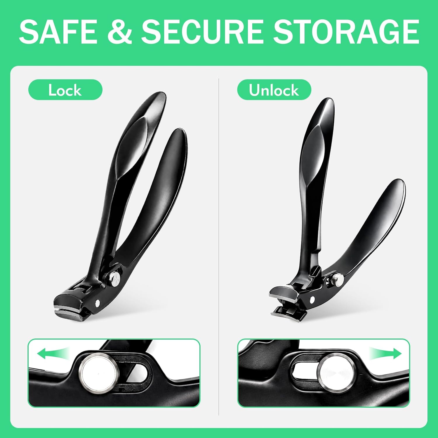 Detalle 2 de Long-Handle Toenail Clippers with Angled Head, 10 mm Jaw and Catcher