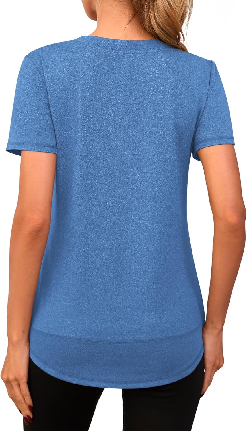Thumbnail 1 de Memouniva Maglietta Sportiva Donna Slim Fit: t-shirt da palestra versatile e confortevole