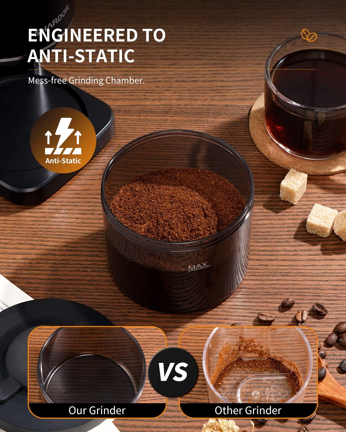 Thumbnail 3 de KIDISLE Burr Coffee Grinder 35 Settings