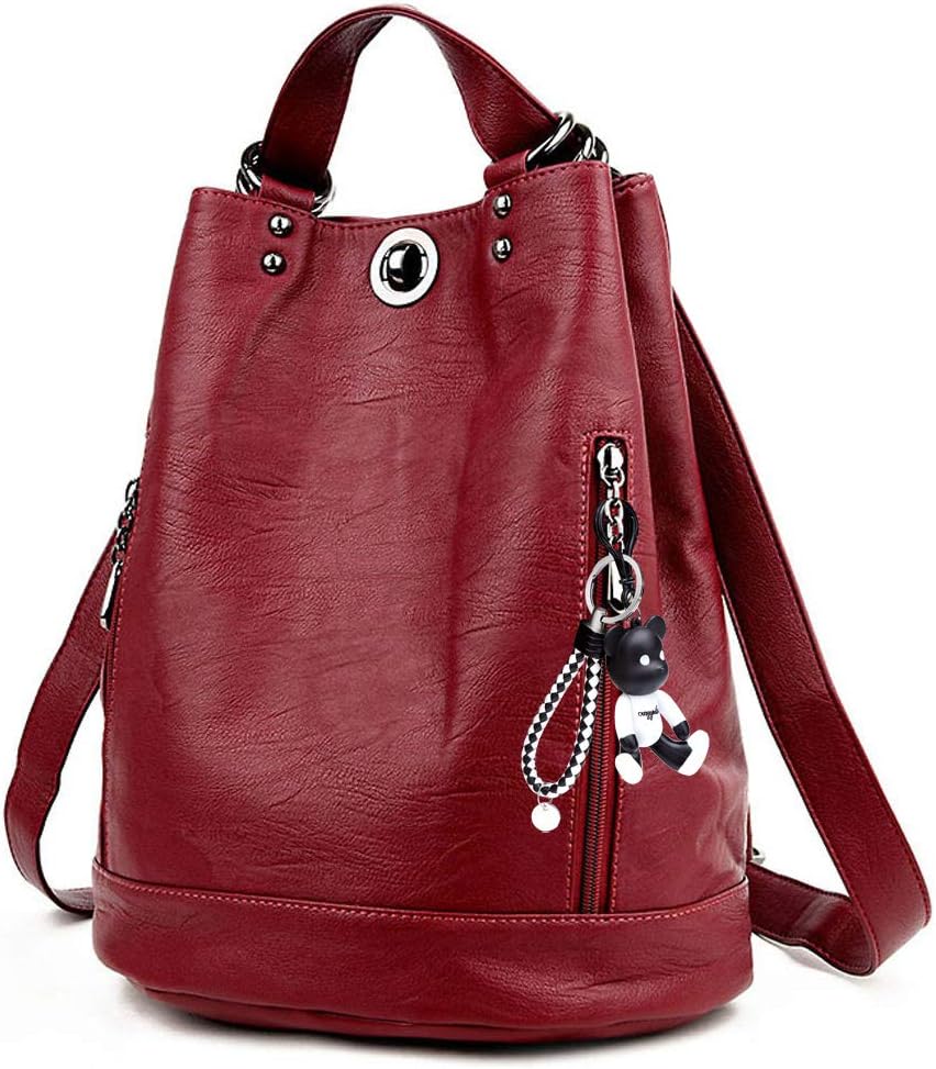 Thumbnail 6 de DEERWORD Donna Borsa a Zaino Elegante con Zainetto, PU pelle, 29x18x35 cm