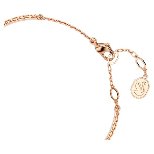Detalle de Swarovski Brazalete Swan cisne negro, baño oro rosa 💍