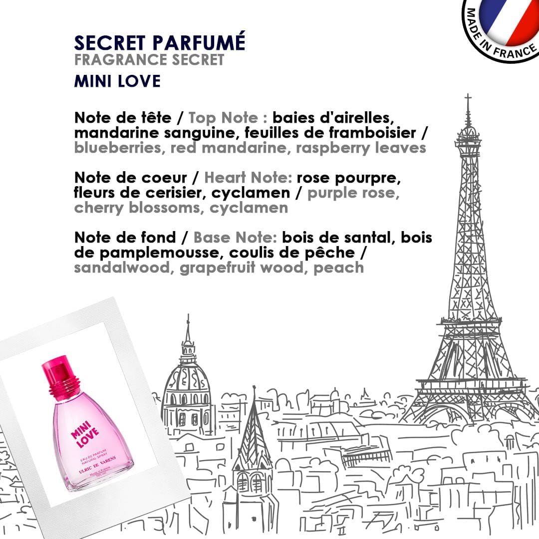 Detalle 1 de Ulric de Varens Mini Love damska woda perfumowana 25 ml, kwiatowy zapach