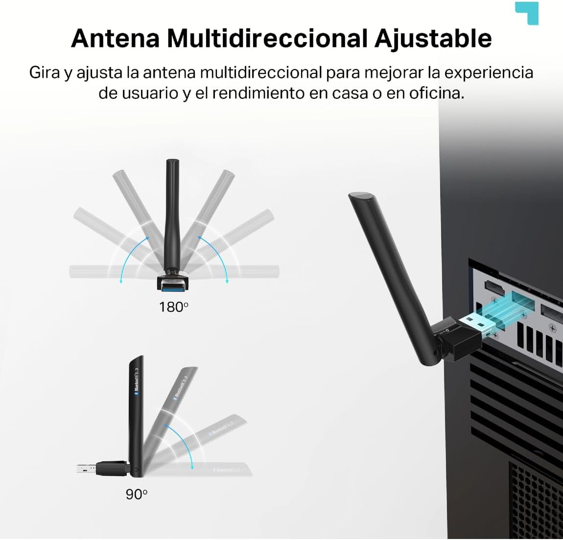 Detalle 2 de TP-Link UB500 Plus, Adaptador USB Bluetooth 5.3 para PC