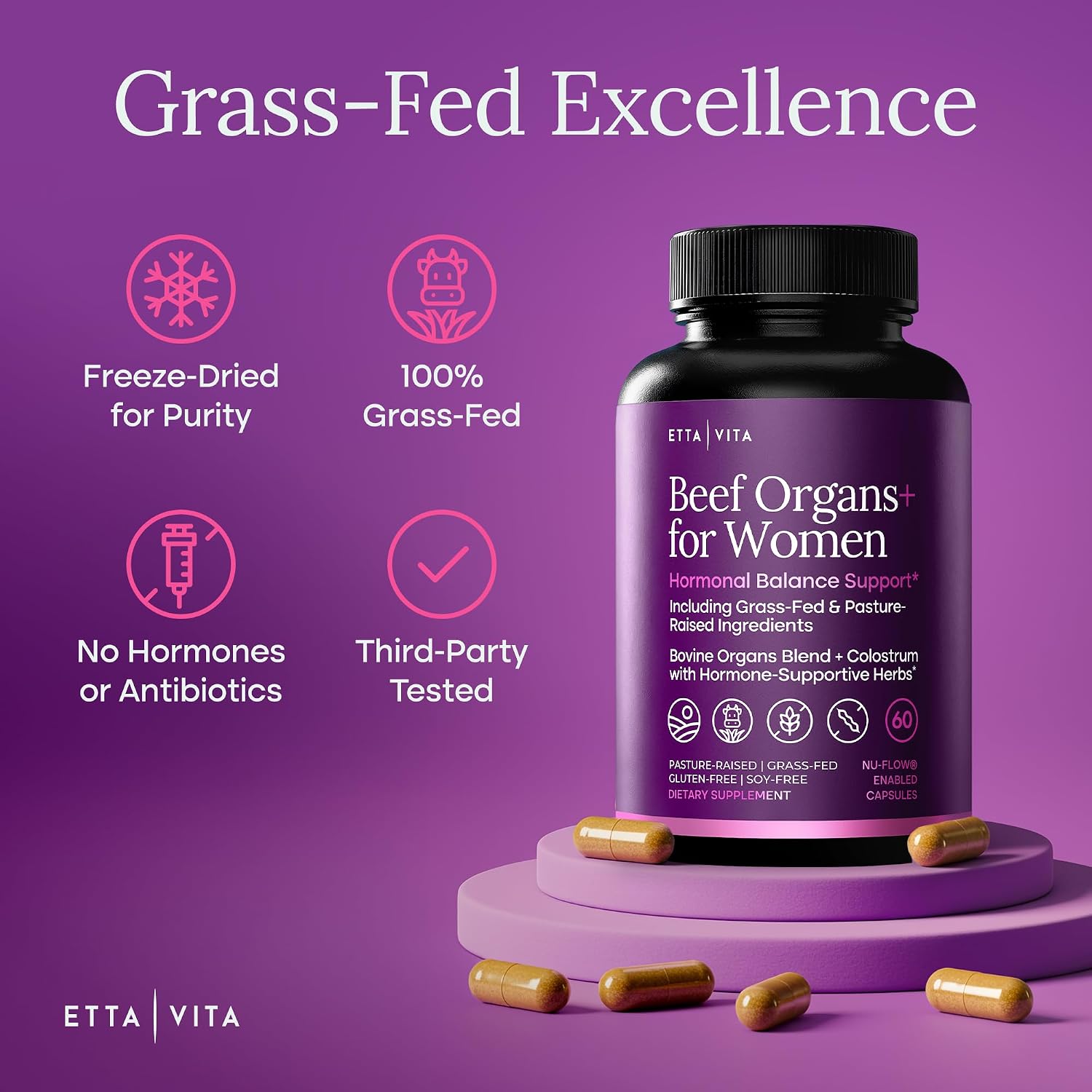 Detalle de Primal Beef Organ Supplement, Grass-Fed