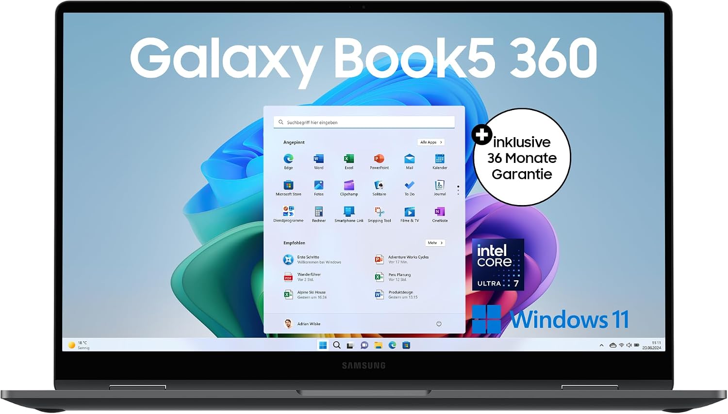 Detalle de Samsung Galaxy Book5 360 Convertible 15,6"