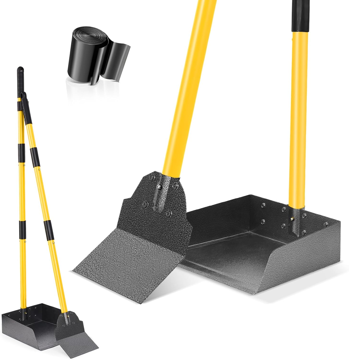 CJYMMFAN Dog Pooper Scooper with Adjustable Handle
