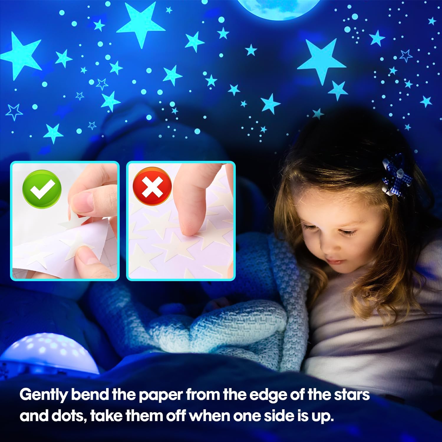 Thumbnail 3 de Luminoso Pegatinas 629 Piezas para Decoración Infantil 🌙⭐