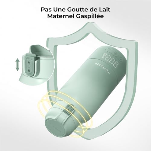Detalle de Momcozy Chauffe-Biberon Portable 500 ml: réchauffe rapide et sans fil pour voyage