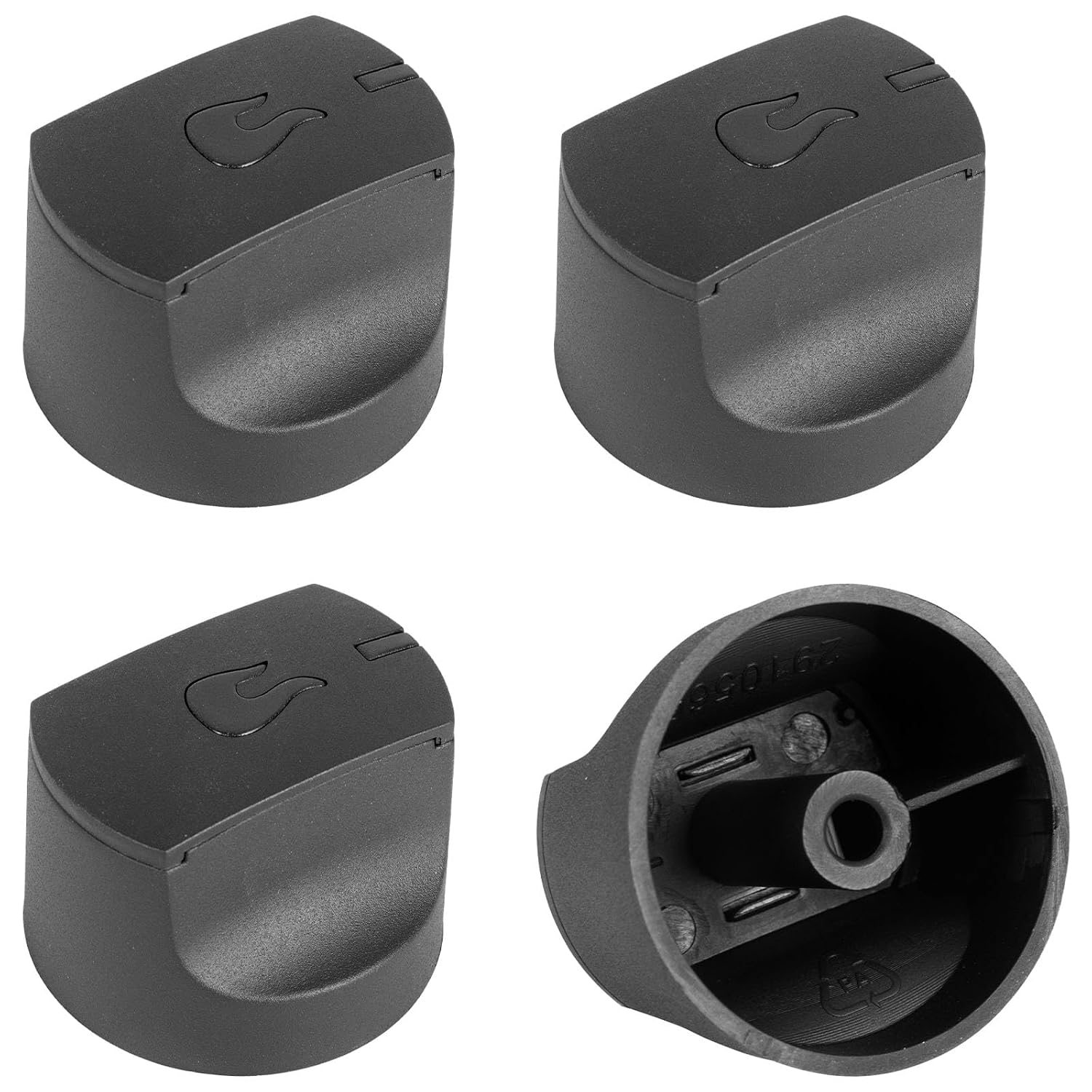 Detalle de Charbroil-compatible grill control knobs, 4-pack