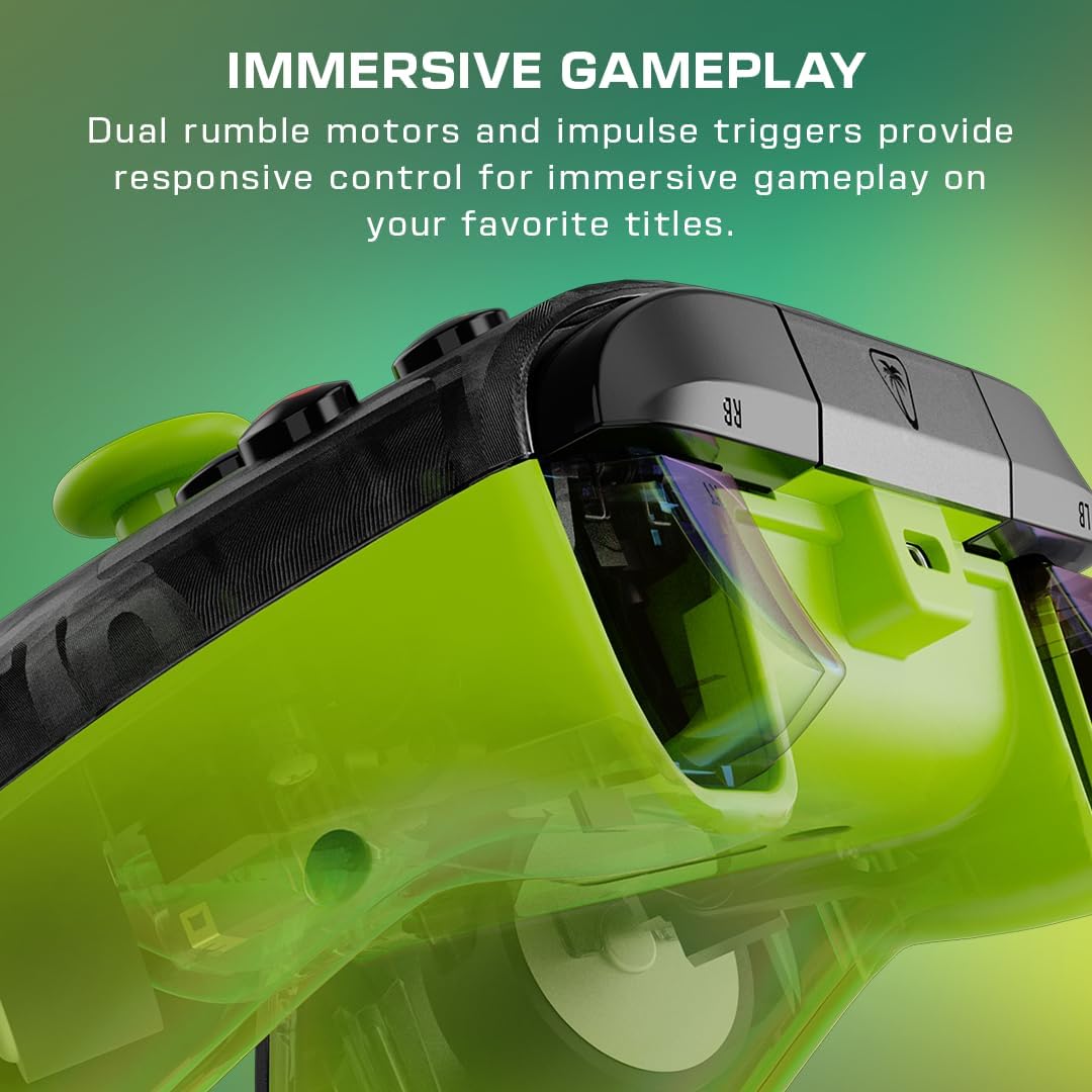 Detalle de Turtle Beach Rematch Core Camouflage Nero/Giallo – Gamepad cablato con licenza Xbox e PC