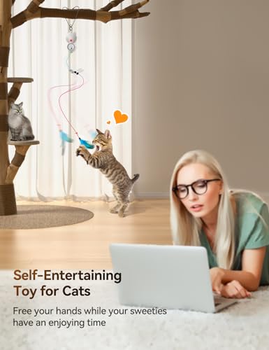 Detalle de FEELNEEDY Juguete interactivo para gato 2 modos