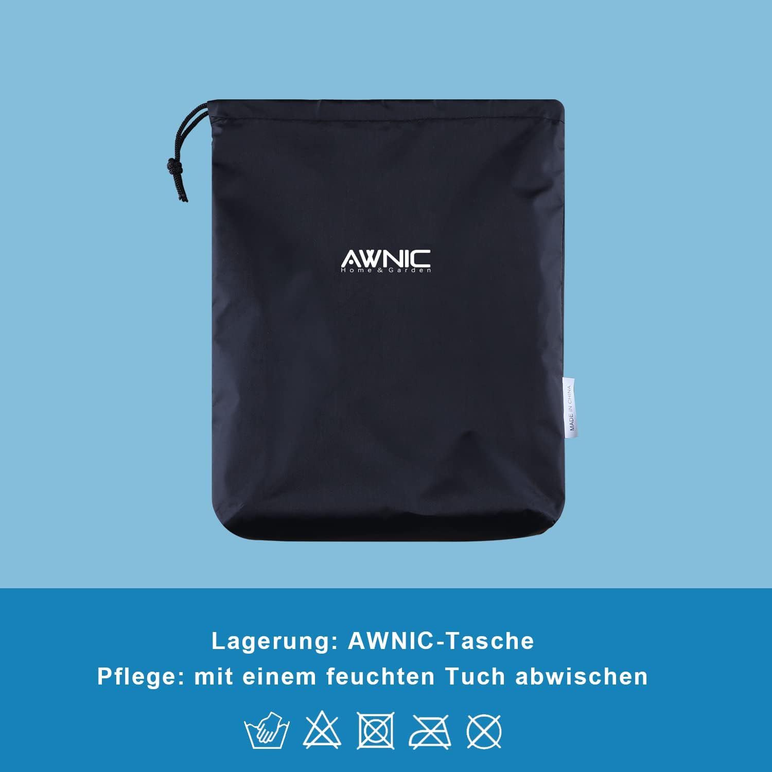 Thumbnail 6 de AWNIC G160-2D beschermhoes voor tuinbank, waterdicht 210D polyester, 3-zits