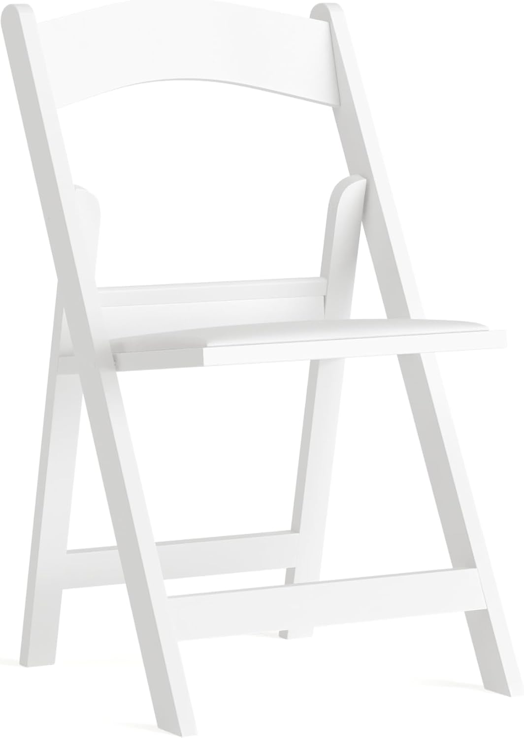 Detalle de Flash Furniture Folding Chair, White Resin