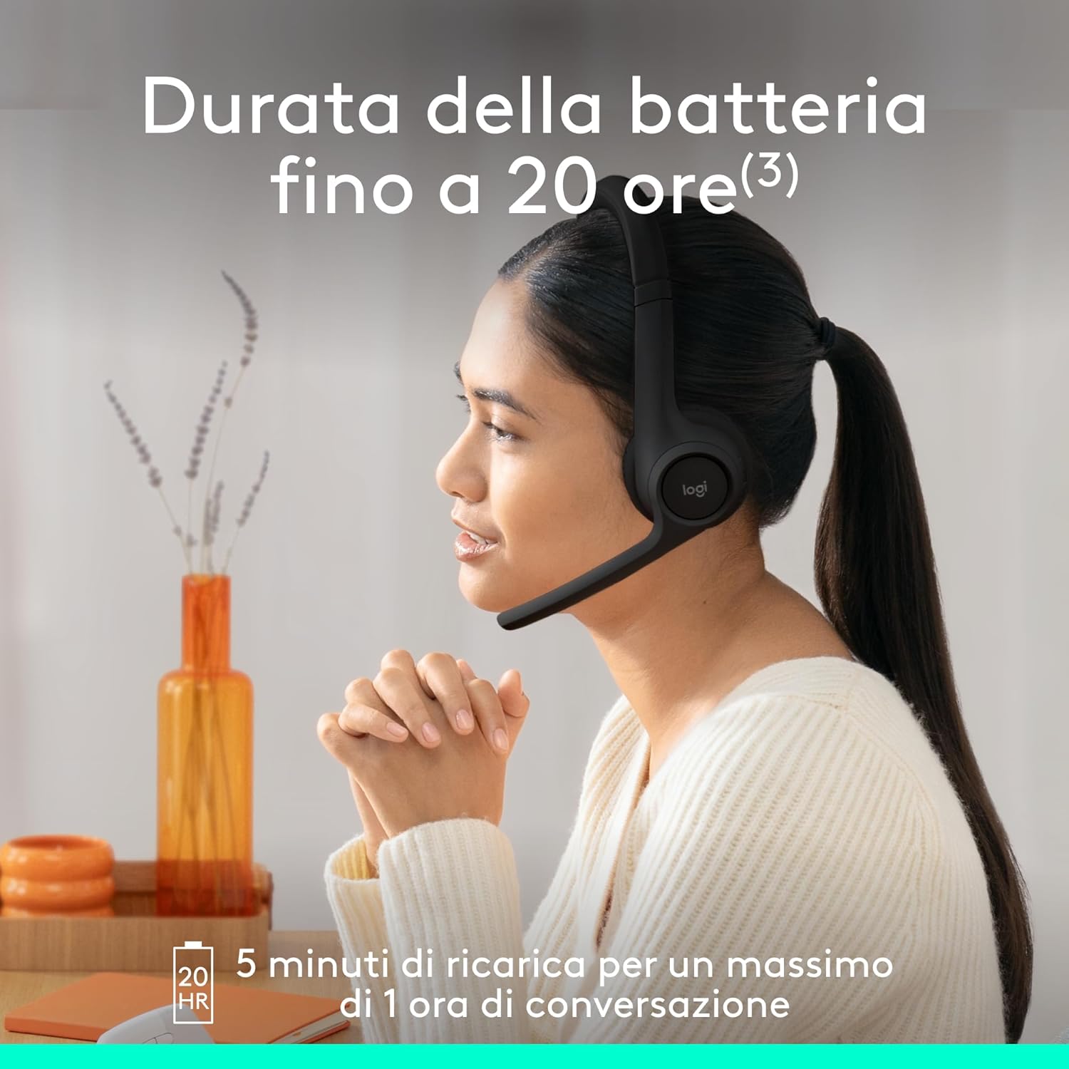 Thumbnail 4 de Logitech Zone 300 cuffia wireless 30 m 📞