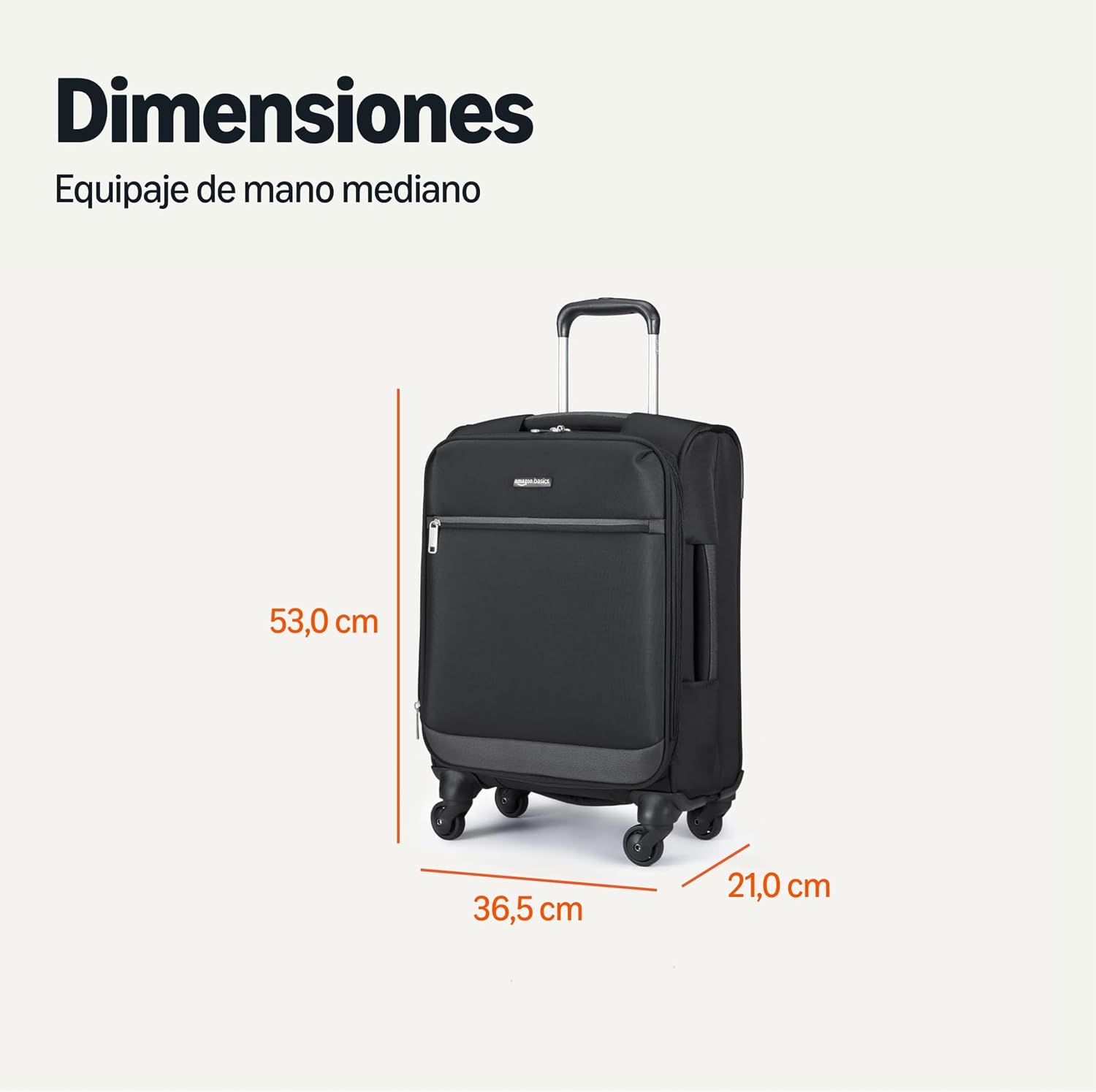Thumbnail 6 de Amazon Basics Equipaje de Mano 53 cm negro