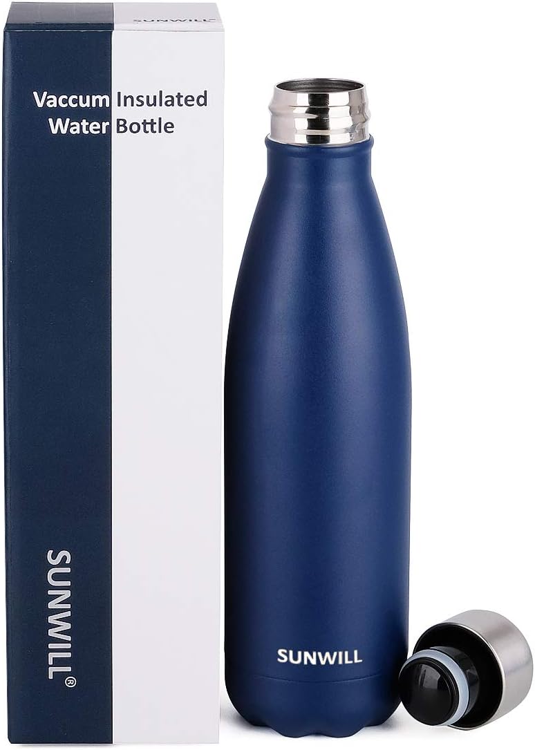 Thumbnail 3 de SUNWILL insulated stainless steel water bottle 500ml with vacuum insulation and leak-proof twist lid