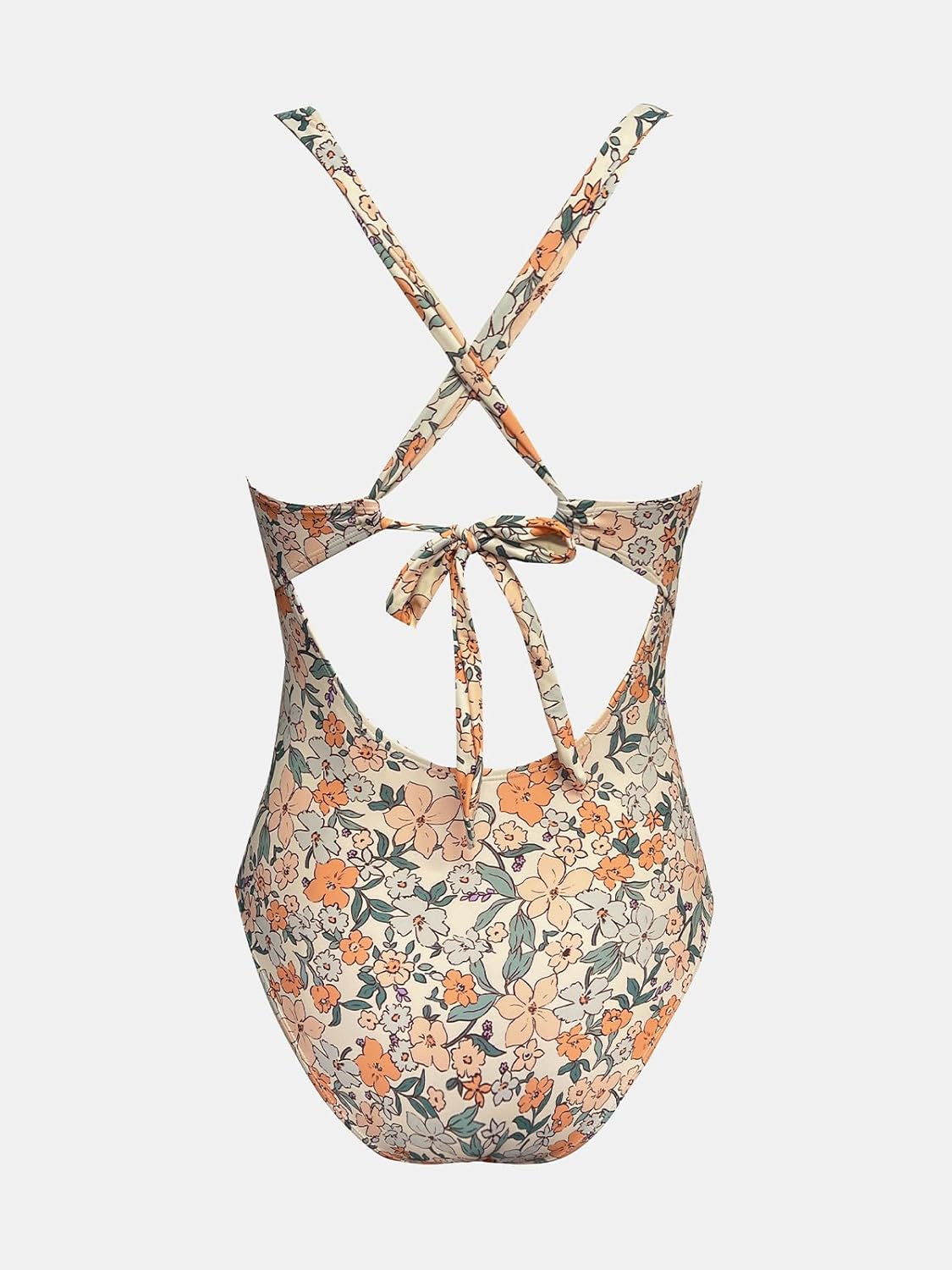 Thumbnail 6 de CUPSHE Maillot de Bain Une Pièce Femme Décolleté Plongeant avec Découpe Croisée et Motif Floral