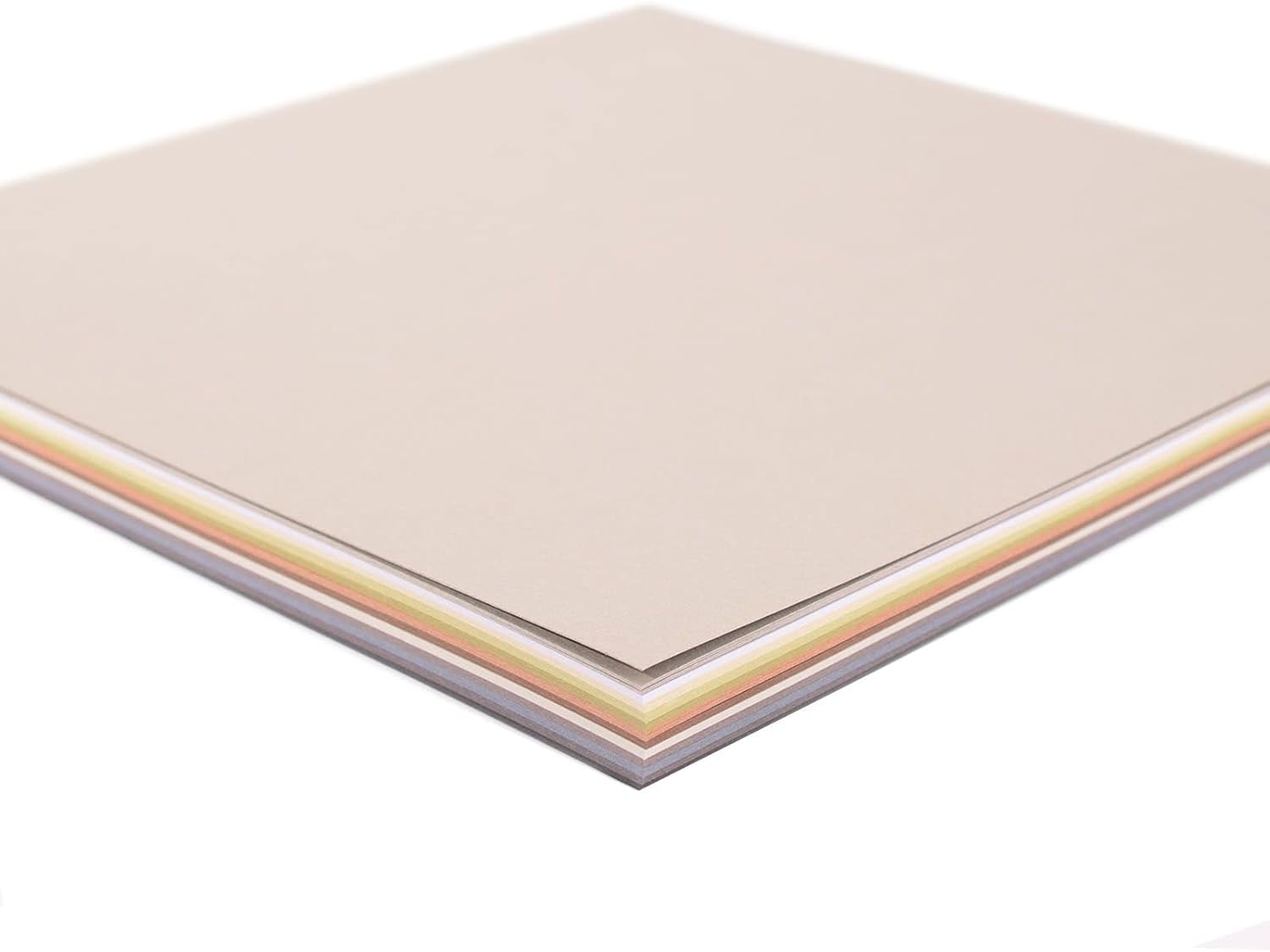 Detalle de Florence Papier Cartonné Lisse 30,5 x 30,5 cm – Earth Tones, 216 g/m², 14 x 5 feuilles