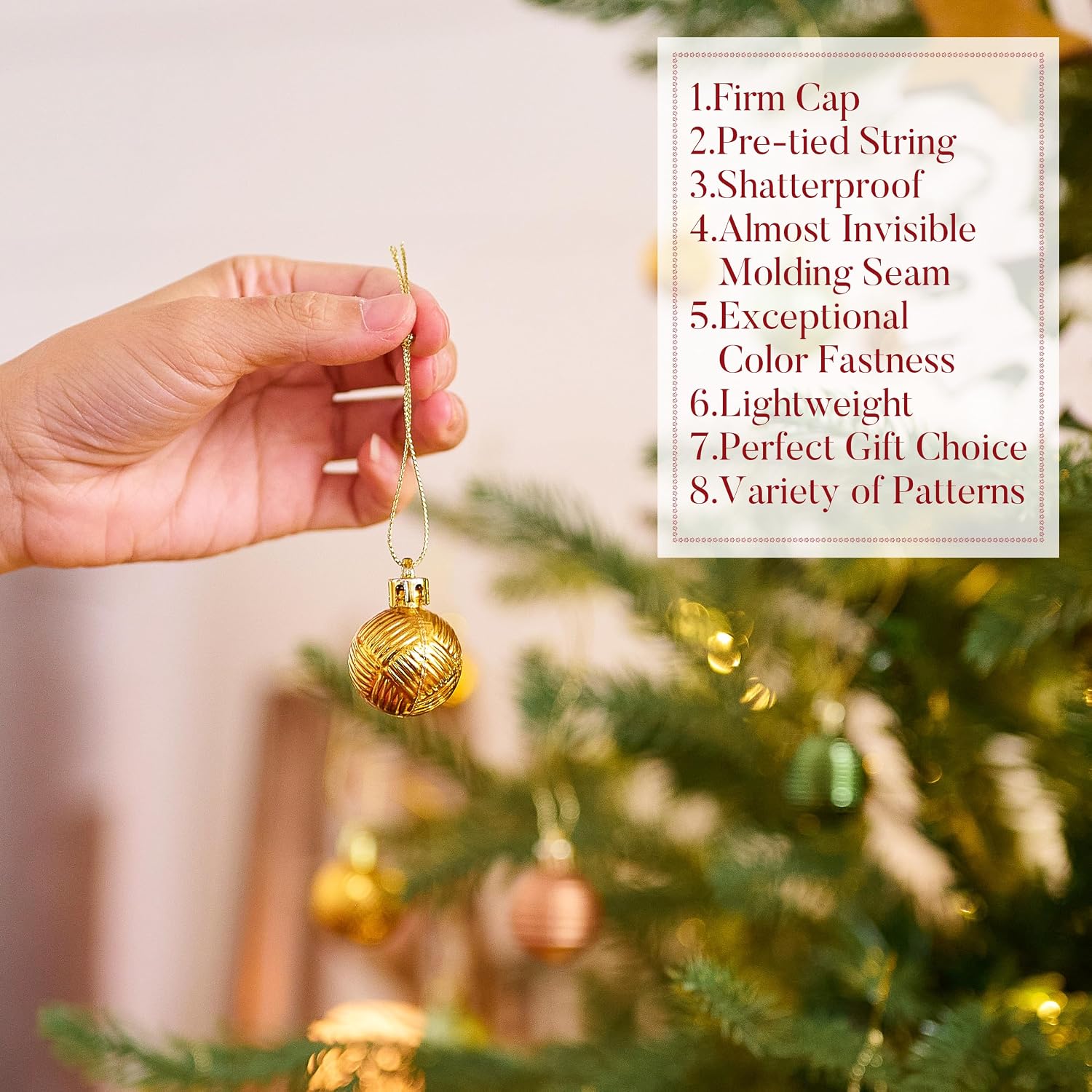 Detalle 1 de Weihnachtskugeln 49er Set 3 cm